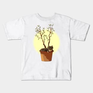 Cat Plant Kids T-Shirt